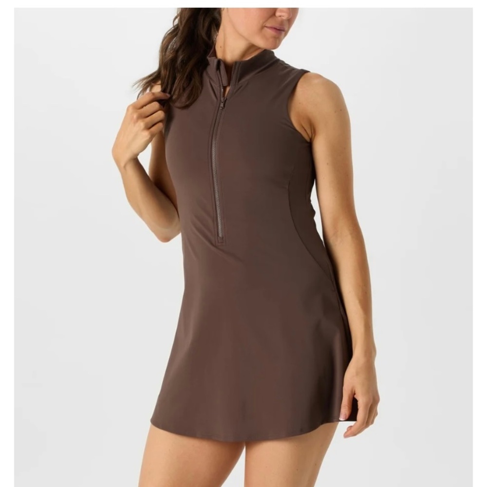 Recess Pickleball Merit Dress - espresso